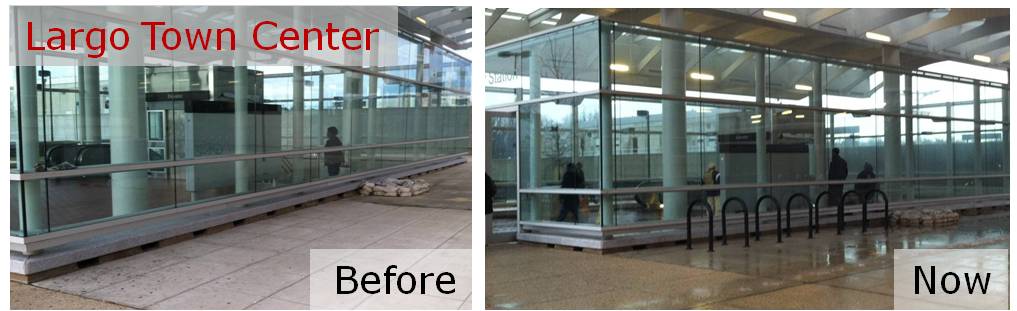 Largo Town Center bike racks 2 Jan 2012