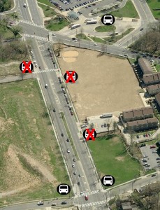 East Capitol Street, just west of Capitol Heights Station 96-97 stop consolidation