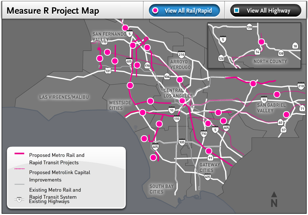 Measure R Transit Map