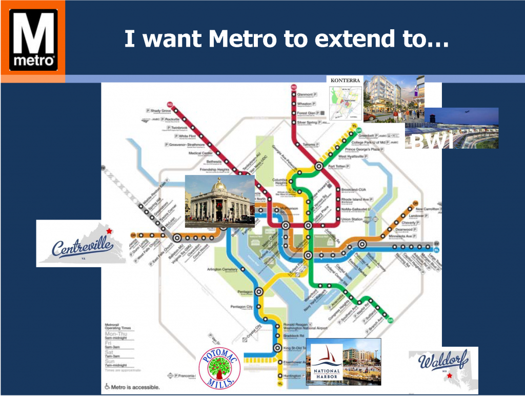 I want Metro to...