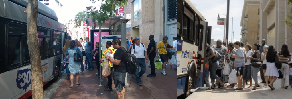 Crowded boarding and long dwell times