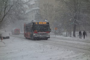 Route 42 to Metro Center last March. Photo by Ginger.