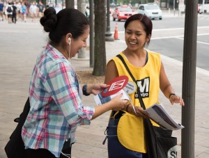 Staff was on the ground, collecting input from our bus passengers