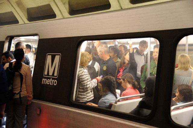 We've all been there. These tips will help you master train crowding and more. Image: WMATA