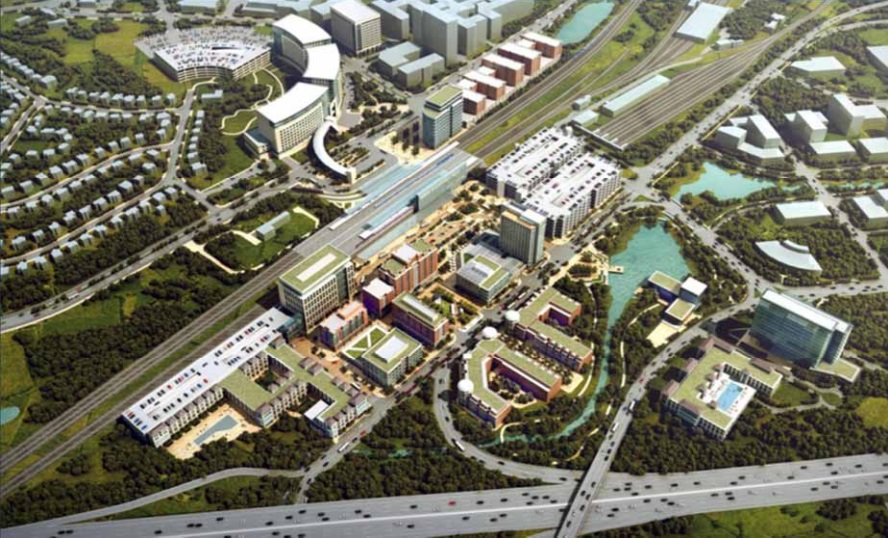 rendering of future development plan at New Carrollton